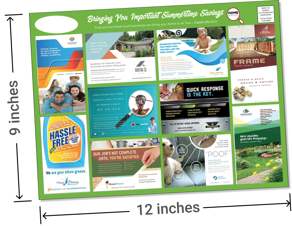 Boost Your Local Marketing with High-Impact 9×12 Mega Postcards