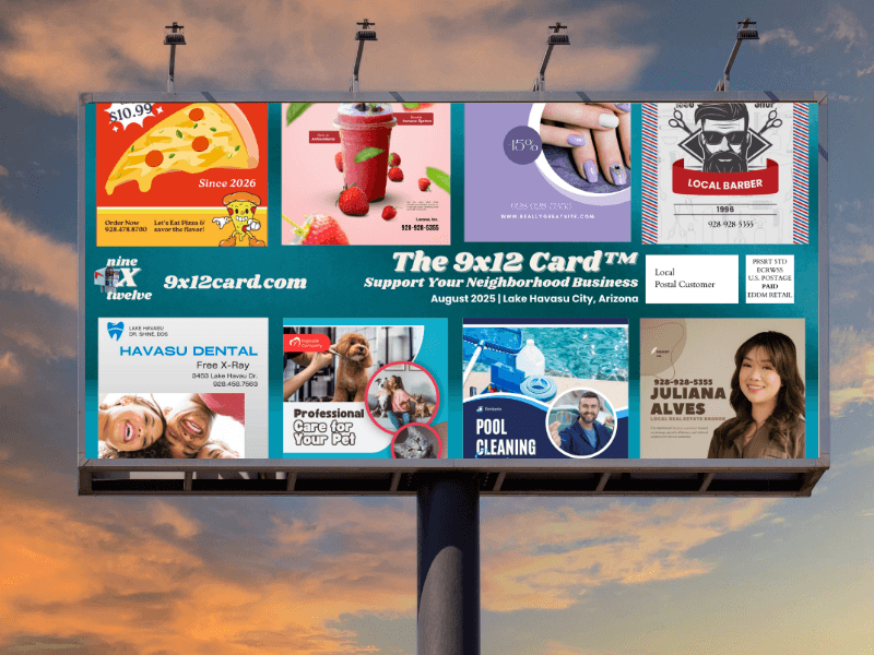 Like a billboard in the Mail